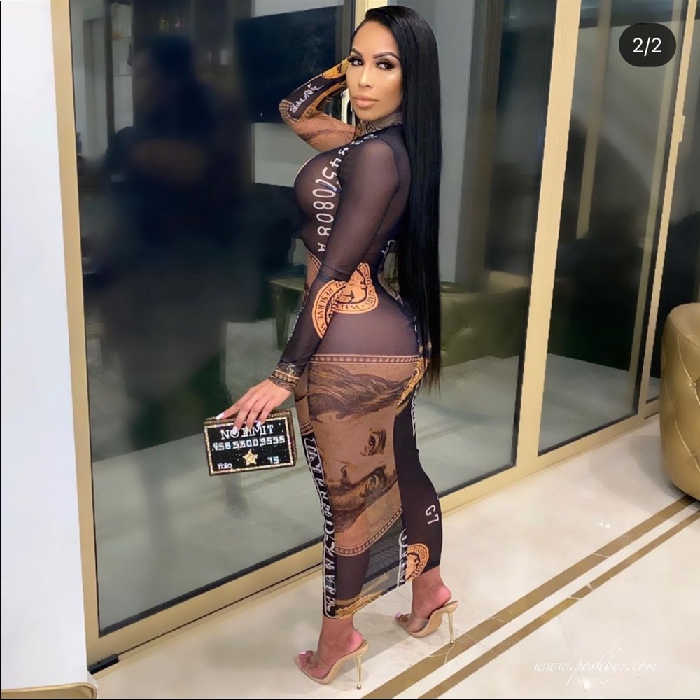 Money body con dress (Posh by V)